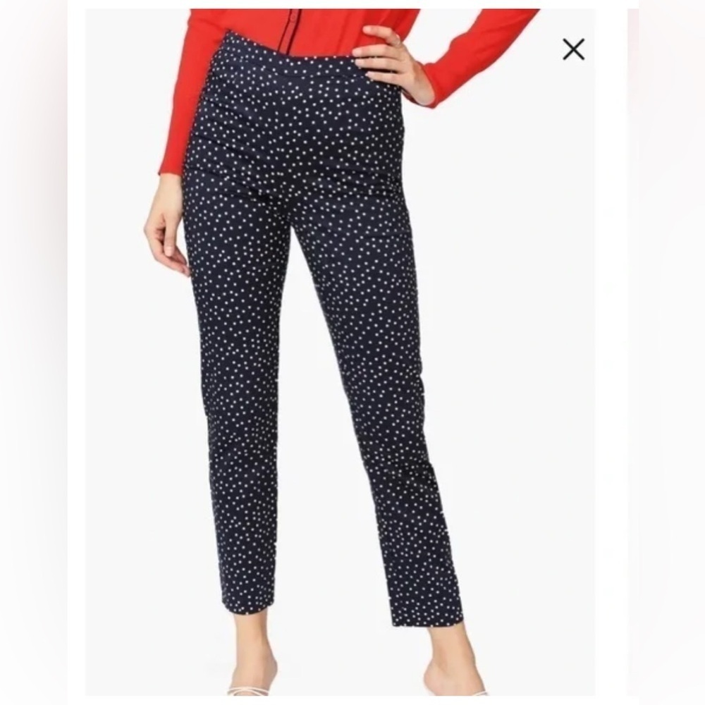 Court & Rowe polka dot pants size 18 W preppy business casual office classy
